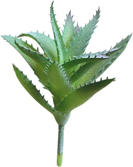 Green Artificial Succulents Aloe, Fake Aloe Realistic DIY Home Decor Faux Fake Succulents Floral Arrangement Artificial Plants and Greenery Outdoor and Indoor Decor Flowers