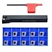 SCLCR1212H09 Lathe Tool Holder 12x100mm for CCMT09T304 Carbide Inserts Metal Turning and Finishing Cutting Tool with Wrench for Industrial CNC