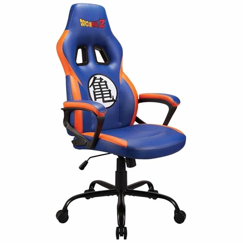 Subsonic - Chaise Gaming Dragon Ball - Fauteuil de Bureau Ergonomique avec Mousse Haute Densité, Mécanisme à Bascule et Accoudoirs Confortables - Hauteur...