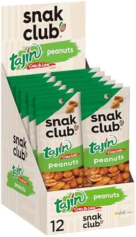 Snak Club Tajin Clasico Toasted Peanuts 1.5 oz. / 12 ct.