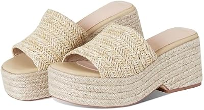 EQAUDES Platform Sandals Wedges For Women Espadrilles Summer Beach Shoes