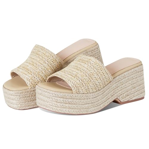 EQAUDES Platform Slip on Espadrille Sandals for Women Wedges Slides...