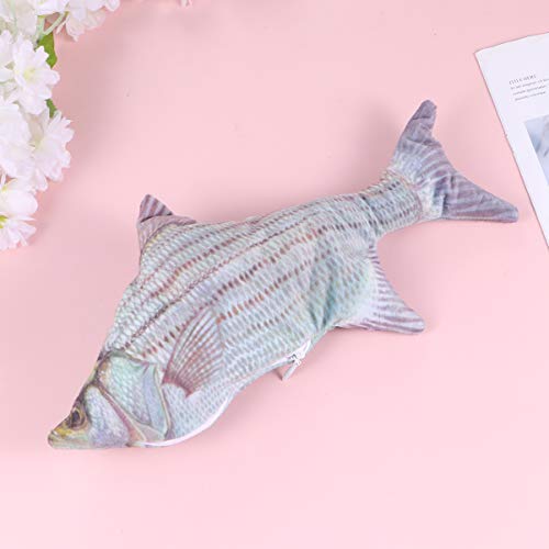 Brinquedo interativo para gatos da POPETPOP – Brinquedo elétrico para gatos com peixes em movimento,