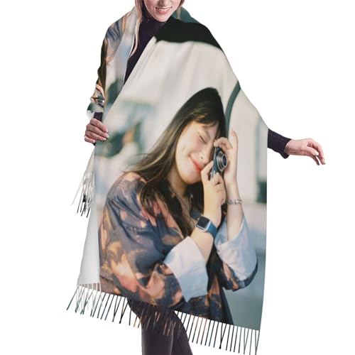 Custom Personalized Tassel Scarf Super Soft Premium Cashmere Breathable Scarf Unisex For Women Men Scarf Shawl