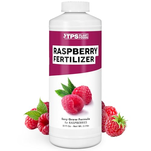 Raspberry Fertilizer – Liquid Plant Food for Bigger Berries, Better Flowering & Stronger Cane Growth, 32 oz