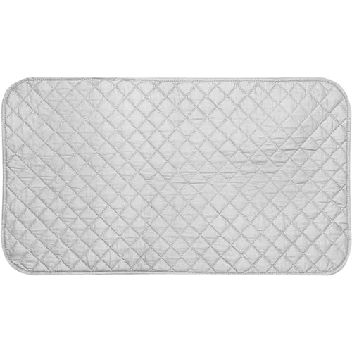 Rachlicy Couverture de Repassage Tapis de Fer à Linge Table laveuse sécheuse Tampon en Tissu résistant à la Chaleur avec Aimant pour Couture Voyage 48x85 cm Argent