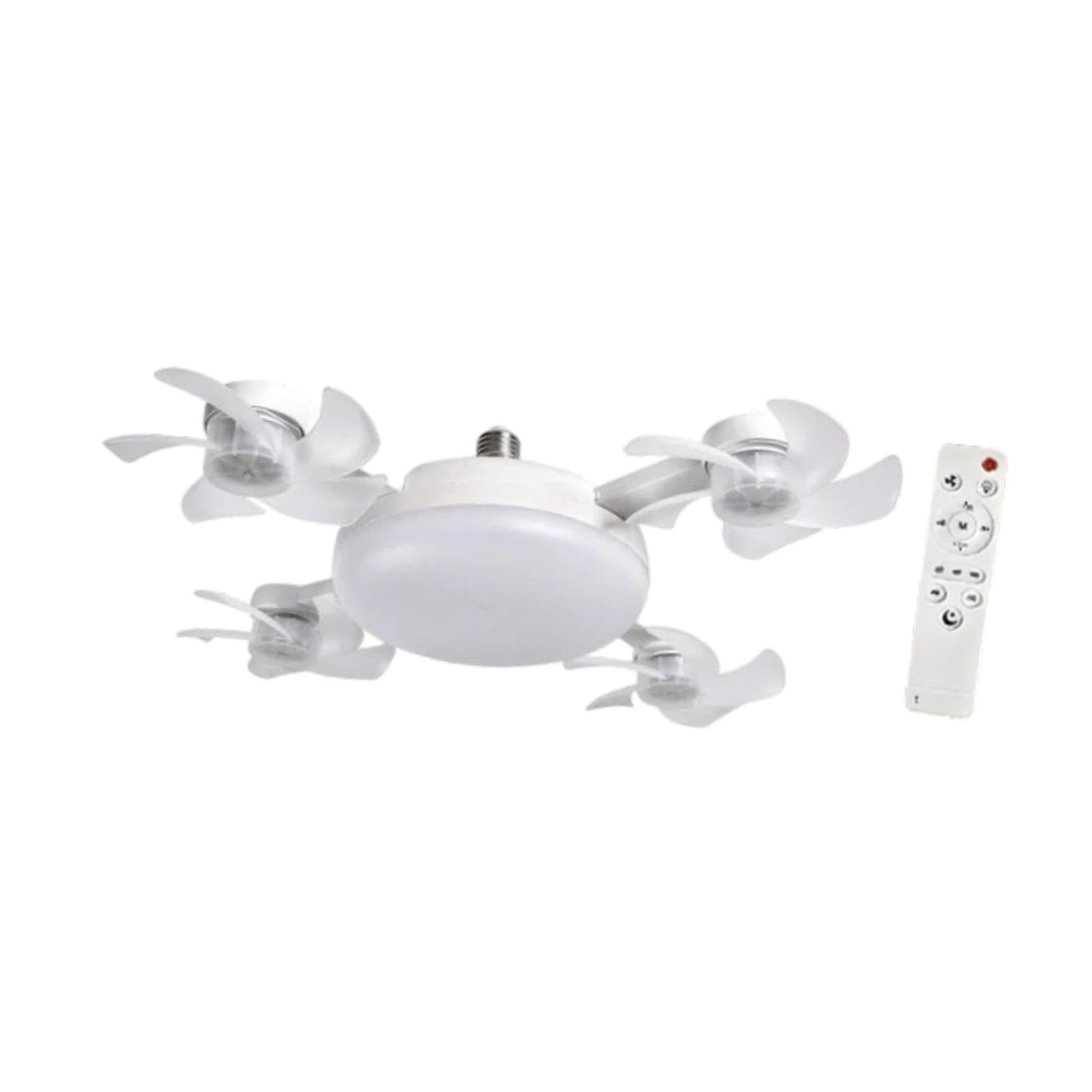 CALANDIS™ Ceiling Fan Light Remote Control Decor LED Light for Entryway Bedroom Indoor 4 Heads Fan 55cm | Ceiling Fans | Lamps Lighting & Ceiling Fans-image-39