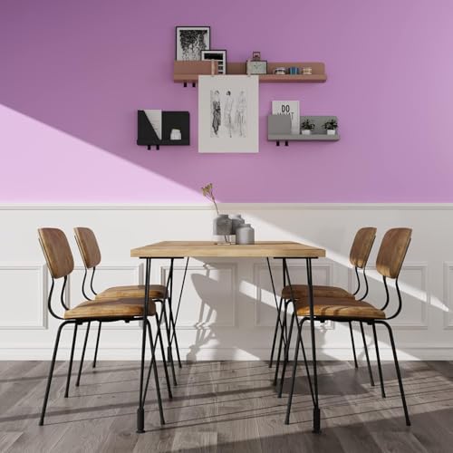 Image of Purple Solid Matt Peel and Stick Wallpaper Contact Paper Wallpaper Modern Self Adhesive Wallpaper Decorative Removable 2 x 50 Feet