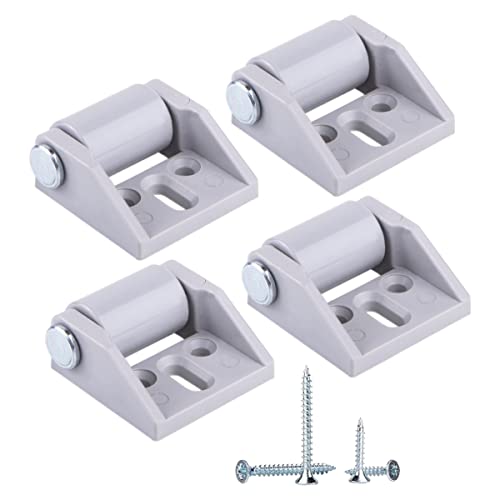 Lot de 4 petites roulettes pour meubles - 15 mm - En caoutchouc - Non pivotant - Avec plaque de montage - Vis incluses Cover