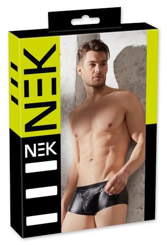 Boxer avec cache sexe ergonomique Nek Homme noir taille S EU ventilé