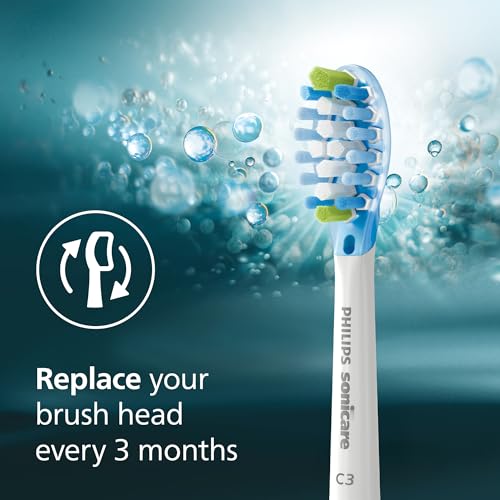 Philips Sonicare C3 Two-in-One Brush Heads, 4-Pack, 1 Year Supply, White - image 9