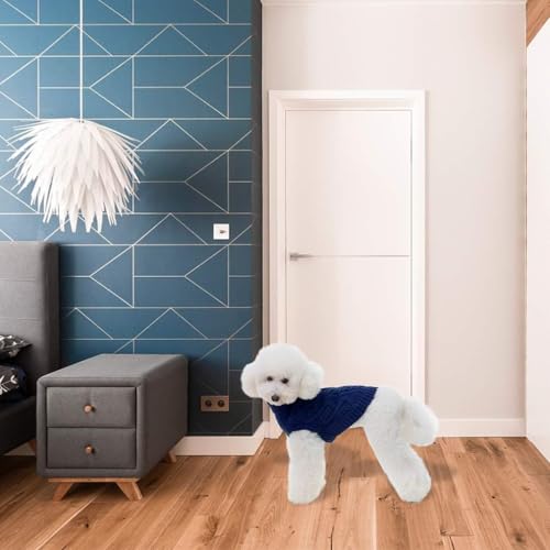 Image of BINGPET Dog Sweater for Small Dogs, Turtleneck Knitted Clothes