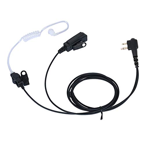 CLS1410 Earpiece Compatible Motorola,Walkie Talkie CLS1110 RDM2070D CP185 CP200 Two Way Radio with PTT Mic Acoustic Tube HeadsetSeekingtec