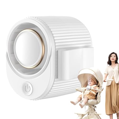 Ventilador de cintura con clip, ventilador de cintura portátil recargable, dispositivos de refrigeración sin aspas, 3 velocidades ajustables, ventilador de cinturón de 1200 mAh para viajes al aire