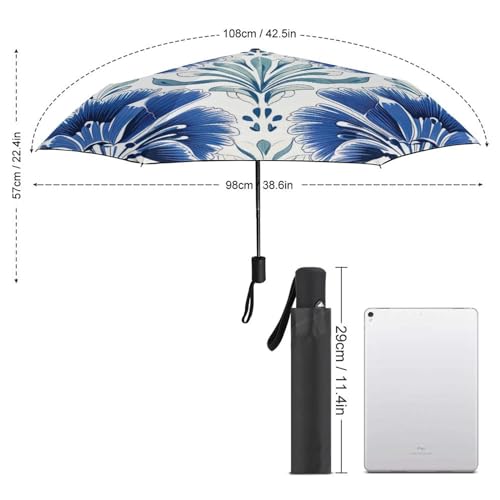 Parapluie pliable moghol de qualité supérieure résistant au vent et compact - 2