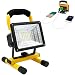 Produktbild Flutlicht LED Akku, 30W 48 LED Wiederaufladbar LED Strahler Akku, Wasserdicht Weißes Licht LED Baustrahler Akku Wandern Notfall-Autoreparatur mit USB-Anschlüssen zum Laden von Mobilen Geräten