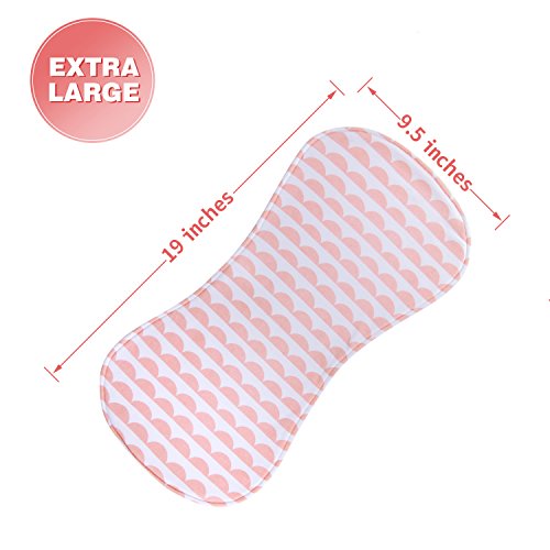 5-Pack Baby Burp Cloths For Girls, Triple Layer, 100% Organic Cotton, Soft And Absorbent Towels, Burping Rags For Newborns By Miiyoung #TOP4