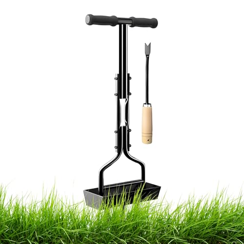 Herramienta básica de césped de aire | Multifunción de aireador de hierba | Aireador de jardín, cuidador, accesorios de jardinería de metal, perfecto para césped con un acolchado