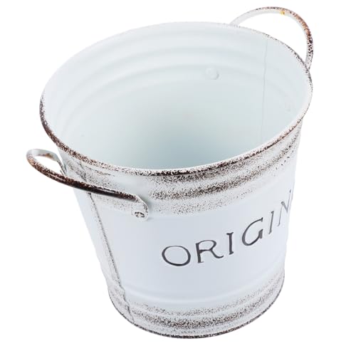 AKOOSY Seau à Fleurs Décoratif Vase Pichet pour Composition De Fleurs Jardinière De Bureau avec Design Vintage Pot pour Et Plantes