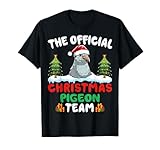 Photo Gallery christmas pigeon team - santa hat xmas holiday pigeon lover maglietta Photo Gallery christmas pigeon team - santa hat xmas holiday pigeon lover maglietta