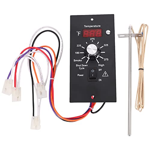 Geieold Digital Thermostat Kit BBQ Ersatzteile für Pellet Pellet Grills, Digital Thermometer Controller Cover