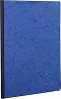 Clairefontaine 795404C Heft A5, Leinen, Age Bag, blanko, 96 Blatt, blau