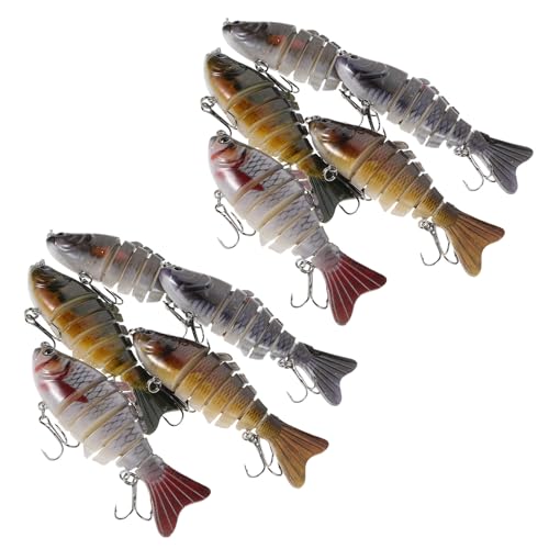 Leurre de pêche en rivière et mer, poisson nageur articulé de 10 cm pour bar et truite