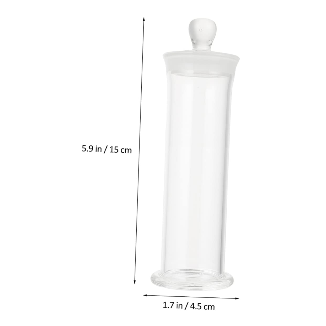 STOBAZA 2pcs Laboratory Sample Bottle High Borosilicate Heat Resistant Sealing Container for Experiments Chemistry Specimen Storage for Education and Research