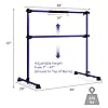 GOFLAME-Ballet-Barre-Portable-Double-Freestanding-Ballet-Barre-Adjustable-Heavy-Duty-Dancing-Stretching-Ballet-for-HomeDance-Barre-Fitness-Ballet-Bar GOFLAME Ballet Barre Portable Double, 4FT Freestanding Ballet Barre Adjustable, Heavy Duty Dancing Stretching Ballet Bar for Home, Dance Barre, Fitness Ballet Bar (Purple)