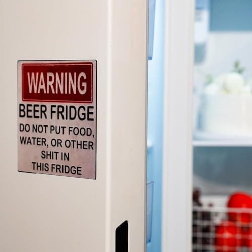 Imán rojo decorativo para refrigerador con mensaje divertido miniatura 7