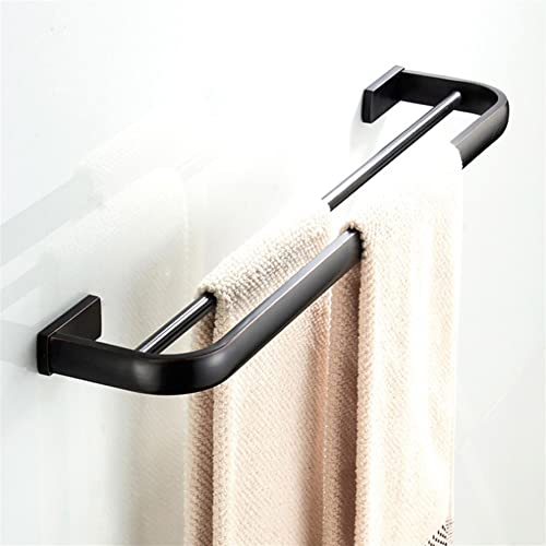 Porte-serviettes salle de bain support mural double barre or pour cuisine 57 cm