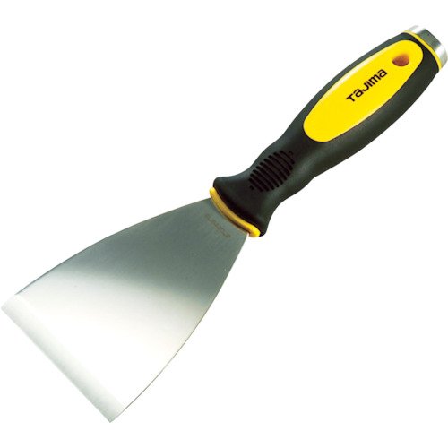 Tajima SCR-C75 - Rasqueta universal (75 mm), color plateado, negro y amarillo