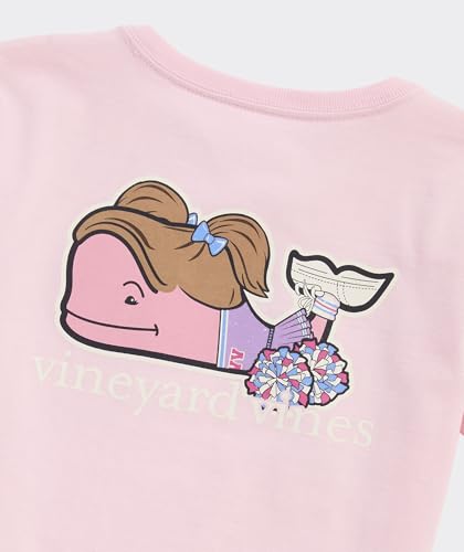 vineyard vines Girls' Glitter Cheerleader Whale Short-Sleeve Pocket Tee3