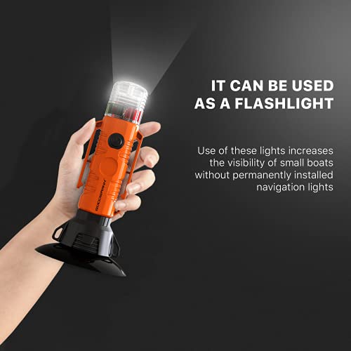 GOODSMANN Kayak Light for Night Kayaking with Marine Signal Stern Light Suction Cup