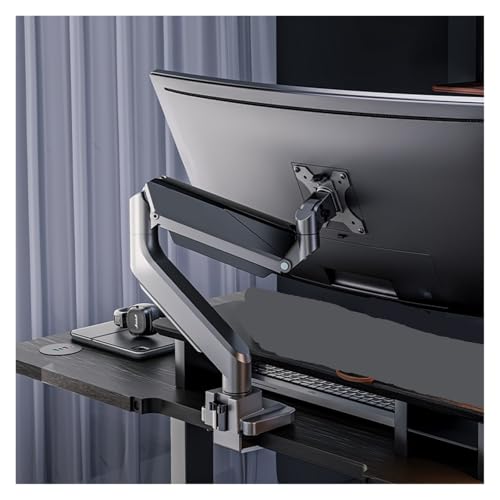 Soporte de monitor doble NBYGSC para evitar dolor de cuello elevando dos pantallas grandes 1