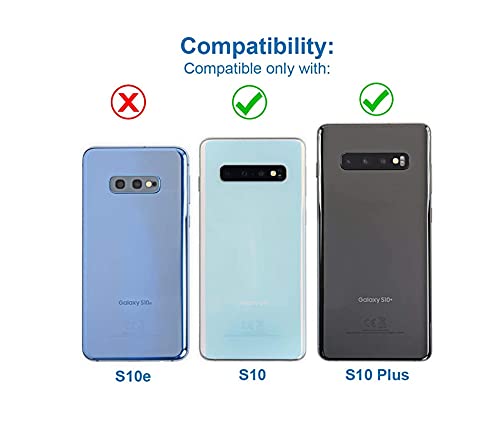Lnonls Dual Sim Card Tray Slot Holder Replacement For Samsung Galaxy S10 G973 / S10 Plus G975 Sim Card Tray With Open Eject Pin (All Carriers) (Silver) #TOP3