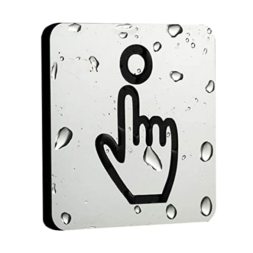 Odoukey s'il Vous plaît sonnez Le Panneau de Cloche, Veuillez sonner Le Panneau de Cloche Auto-adhésif en Acrylique de Panne Cover