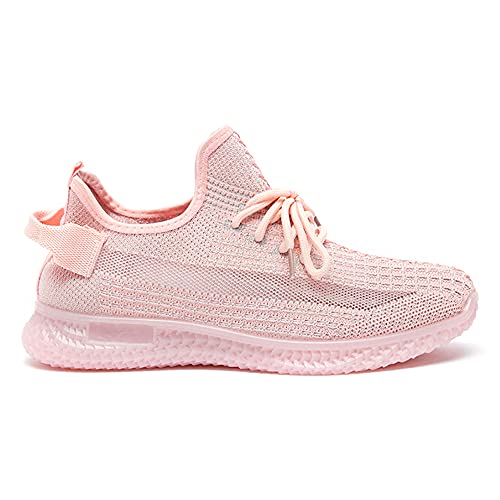 Image of shoexpress Womens Textured Sneakers with Lace-up Closure Sneakers