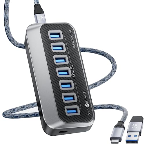 USB Hub for Laptop, SETMSPACE USB Splitt…