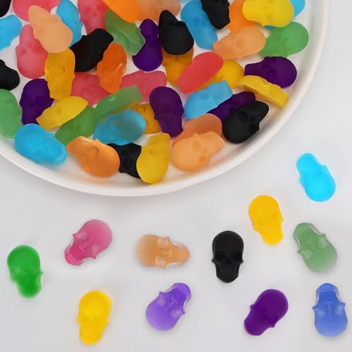 Image of 2 Pcs Halloween Skull Molds, Halloween Silicone Molds, 3D Chocolate Silicone Mold for DIY Gummies Jello Ice Cube Jelly Chocolate Candy Cakes Decorations (Skull)