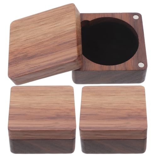 Caja para monedas de recuerdos en fiestas estuche individual de madera OUNONA