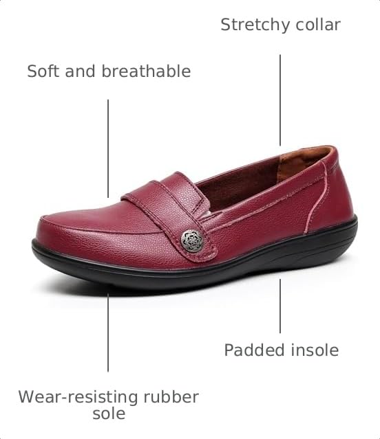 Image of VenusCelia Women's Band Walking Flat Loafer | Casual Shoes