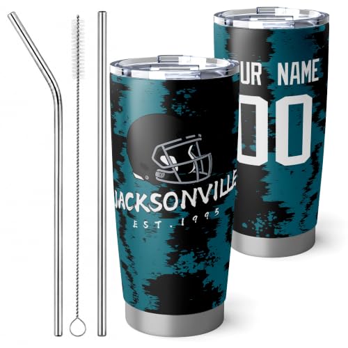 Image of ANTKING Jacksonville Tumbler 20oz Travel Mug Custom Number Name Gifts