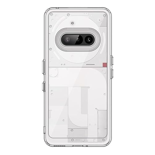 KOOLRIVER�EFor Nothing Phone 4a �P�[�X �ϏՌ� �J�o�[ �w�ʓ��� �V���v�� TPU +�v���X�`�b�N �n�[�h�P�[�X For �i�b�V���O �t�H��4a(�N���A)