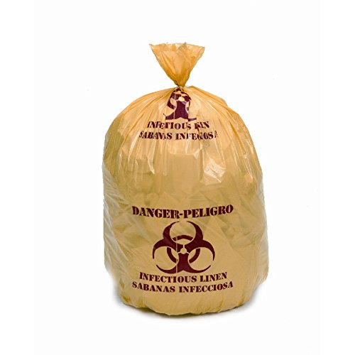Medical Isolation Bags Puncture and Tear Resistant Linear Low Density - Infectious Linen Collection - 30-1/2" x 43"