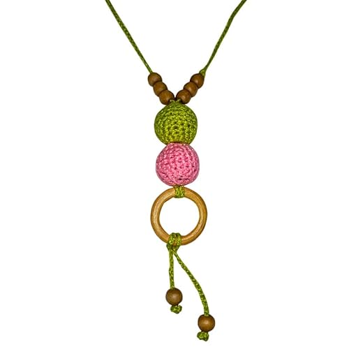 Colar Chocalho para Amamentação Com Atividades Sensoriais, SaveMilk, Colorido