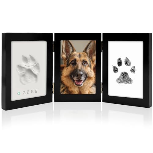 MYPAWLETS Paw Print Kit Keepsake,Ink&Clay Frame for Pet Pawprint,XL Black by MYPAWLETS - Used condition - US$23.29