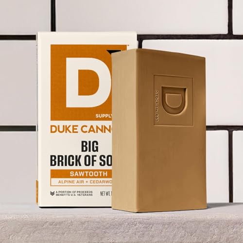 Image of Duke Cannon Supply Co. Extra Large Bar Soap Bundle - Men's Natural Bar Soap with Masculine Scents - American-made soap - All Skin Types -Big Brick of Soap - Sawtooth,10 oz (Pack of 2)