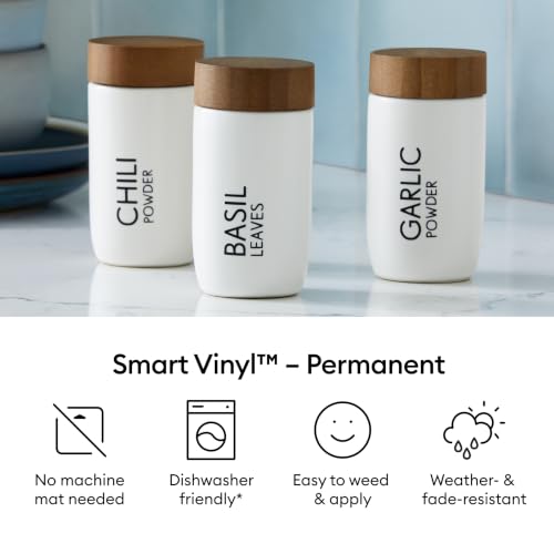 Image of Cricut Smart Vinyl - Permanent, White - 5.5 inch x 120 inch - Bulk Pack, 5.5 inch x 10ft
