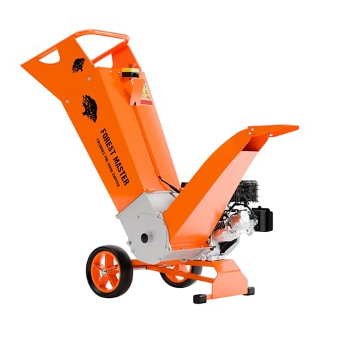 Forest Master FM18DDES Profi-Benzin-Holzhäcksler & Gartenhäcksler – 18PS LCT 478cc Motor, Elektrostart, Äste bis 125 mm, Direktantrieb, Wendemesser